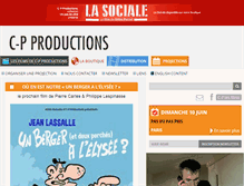 Tablet Screenshot of cp-productions.fr
